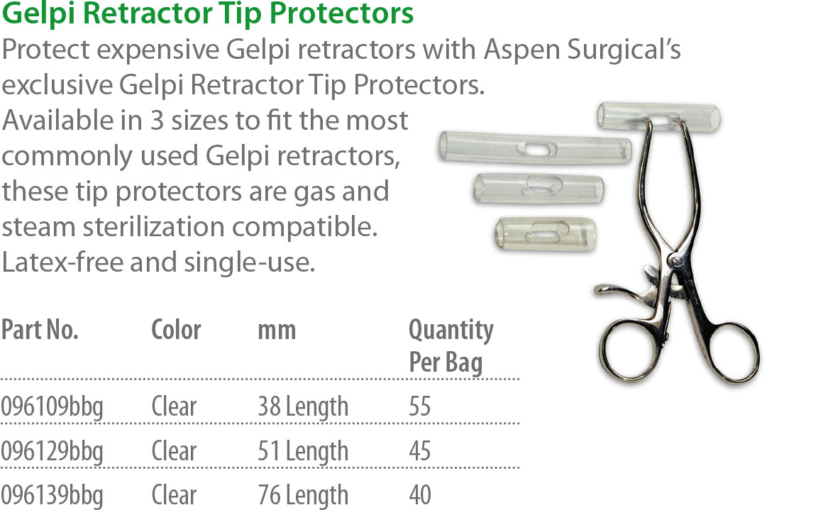 Gelpi Retractor Instrumentenspitzenschutz transparent