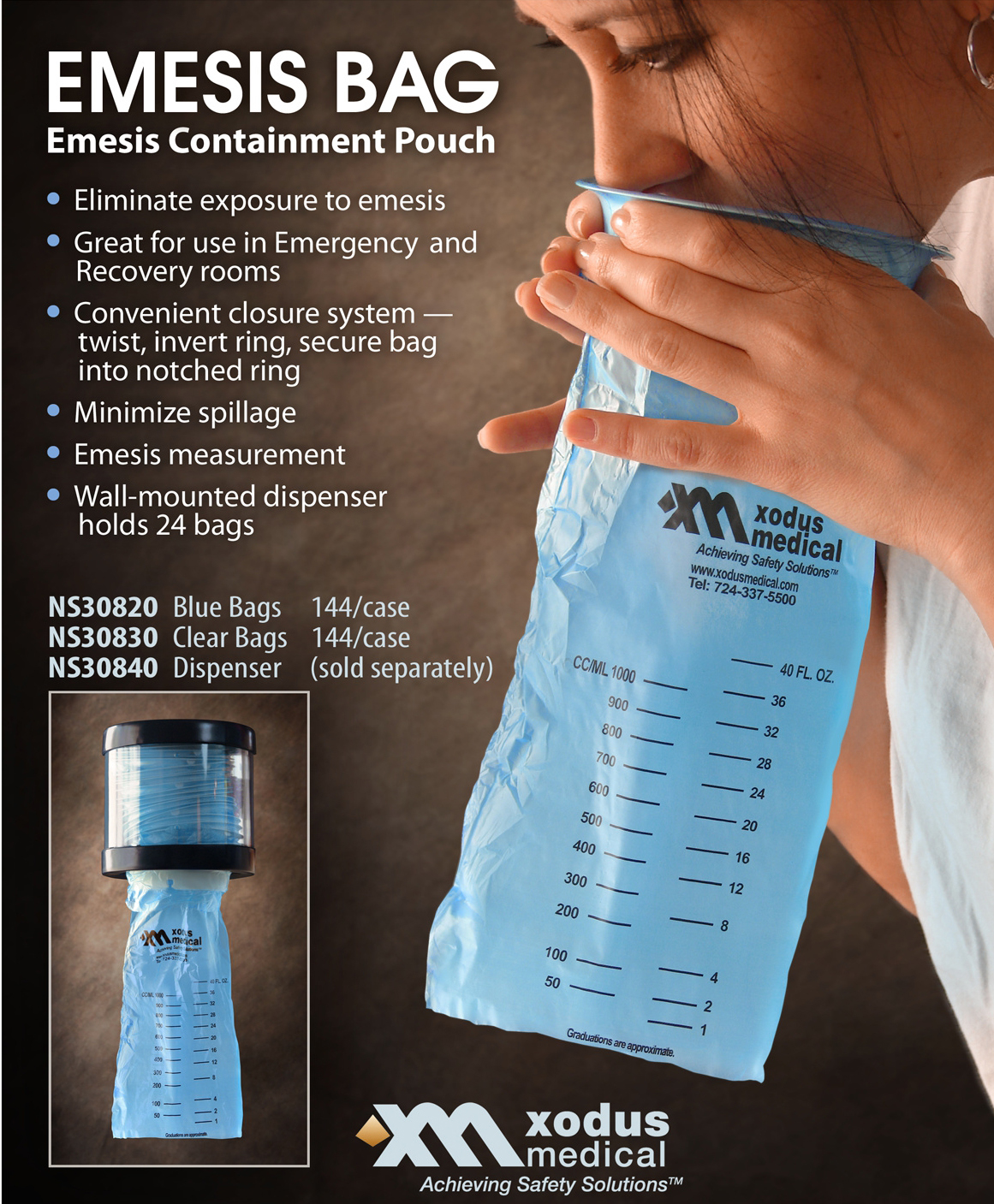 Emesis Bag klar (1000ml)