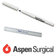 Hautmarkierstift mit Label 